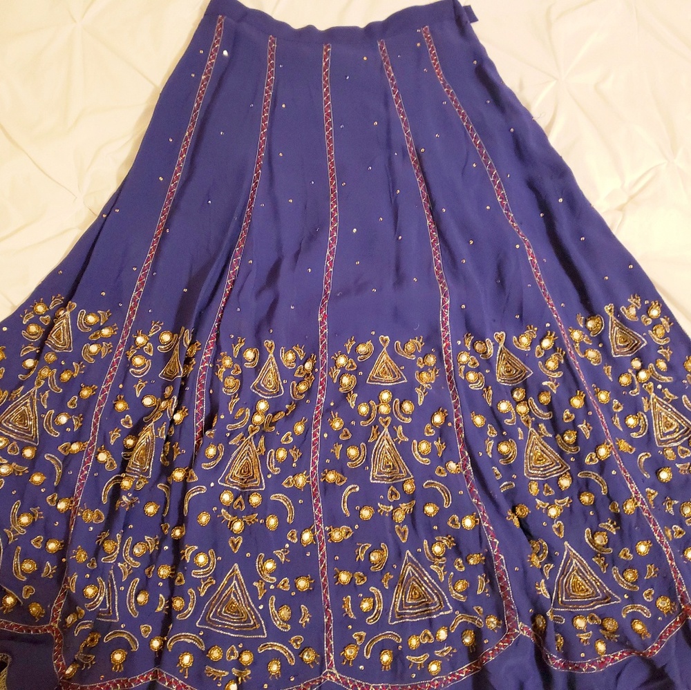 Soft surroundings purple skirt